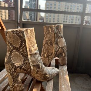 Sam Edelman Snakeskin Ankle Boots